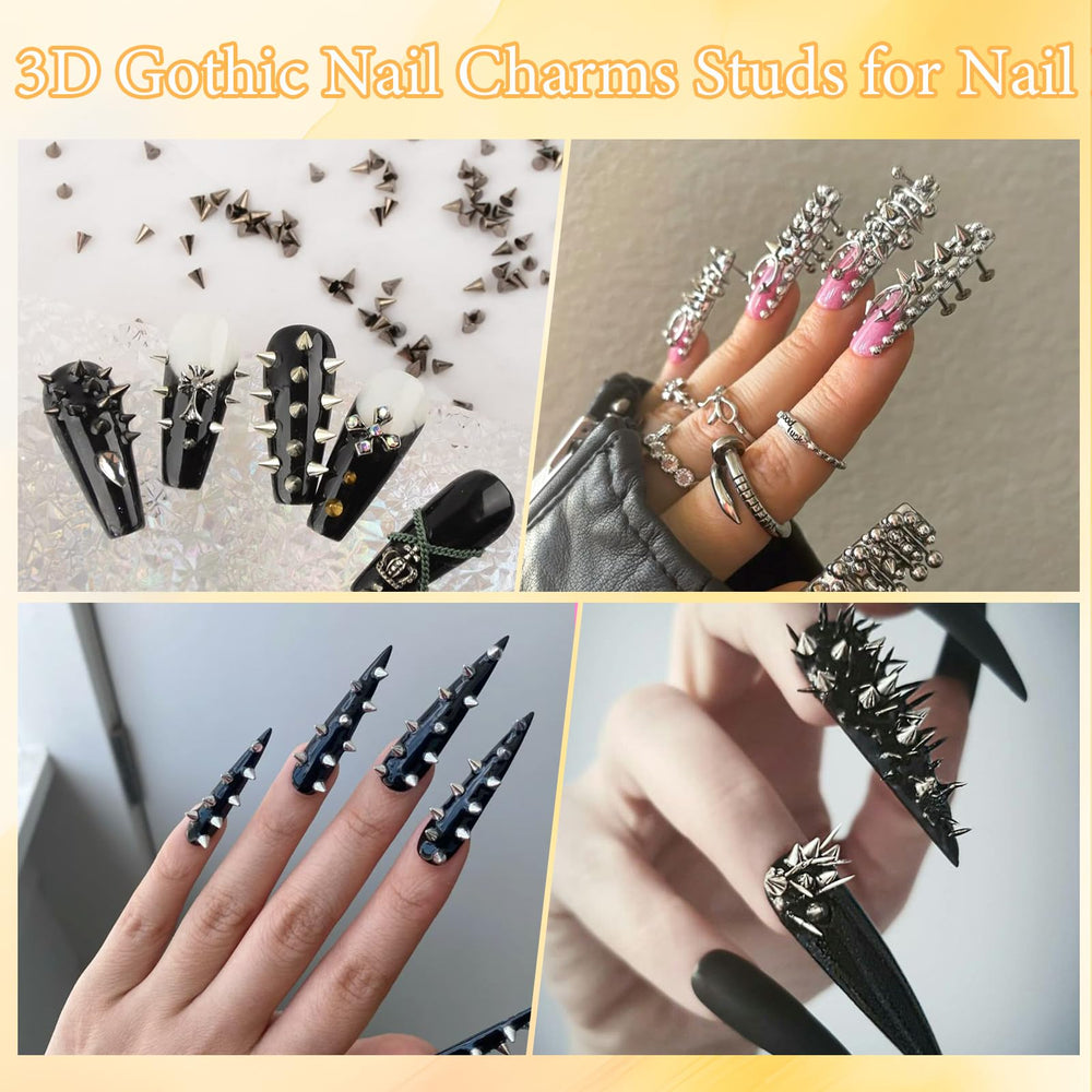Anower decorative charms kit, supports multiple nail designs and everyday crafting uses
