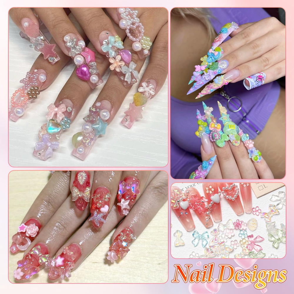 Anower tiny beads for nail art add texture and color