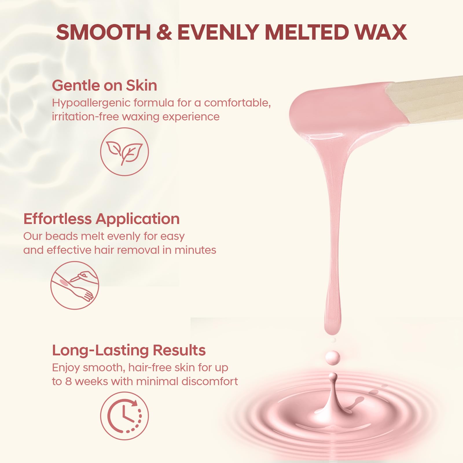 ANREACHO underarms beads close-up highlight low irritation.