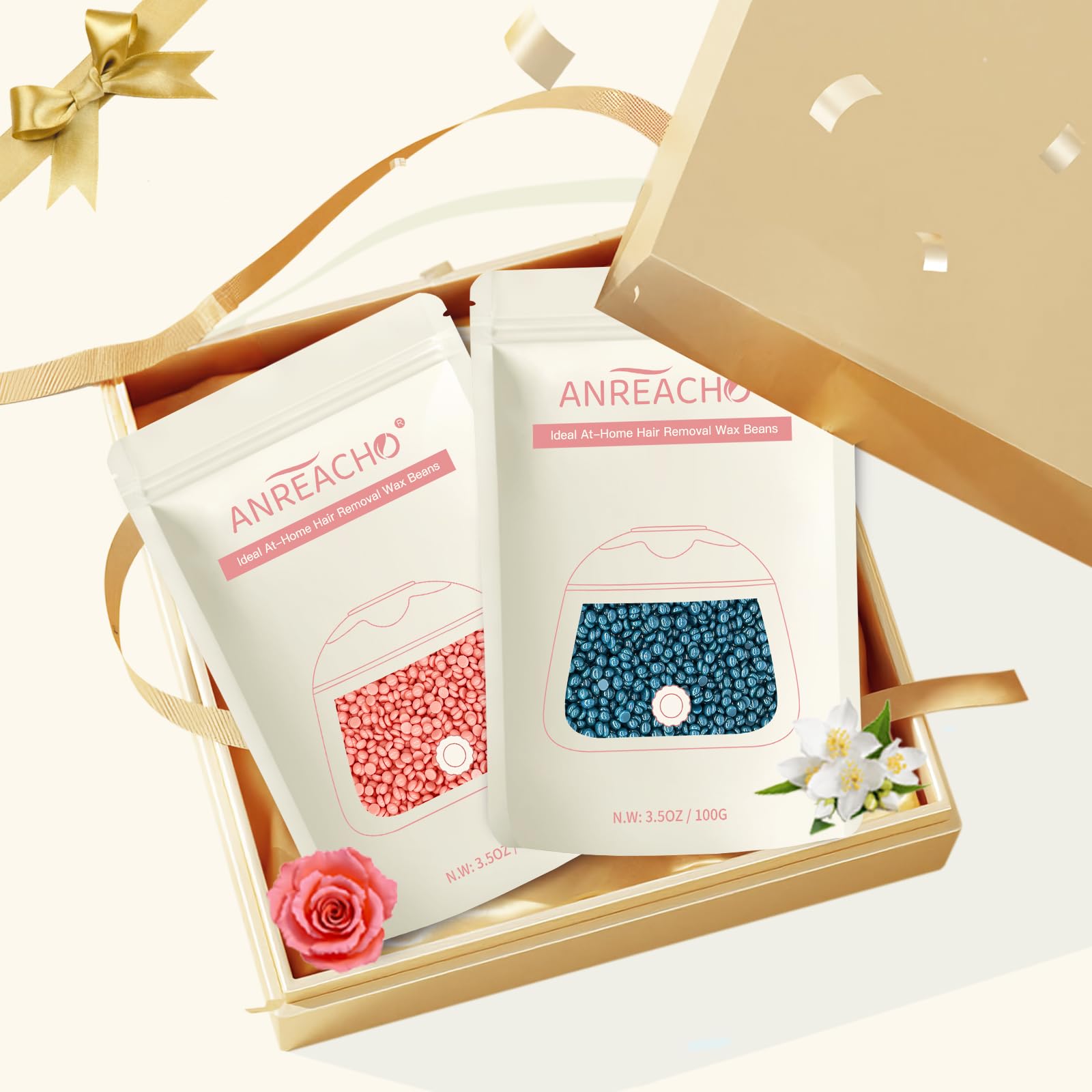ANREACHO packaging shows pack of five color beads.