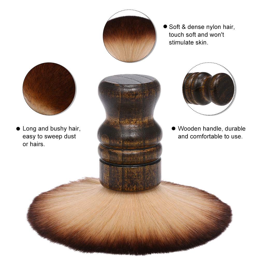 Anself durable neck brush design offering reliable performance in shaving and styling.