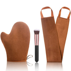 ANSPHIE 3-pack self-tanner mitt kit with thumb for clean, even application.