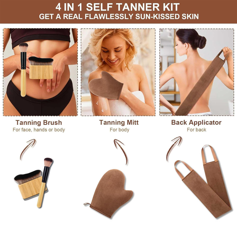 ANSPHIE aplicador de espalda bronceado para zonas difíciles.