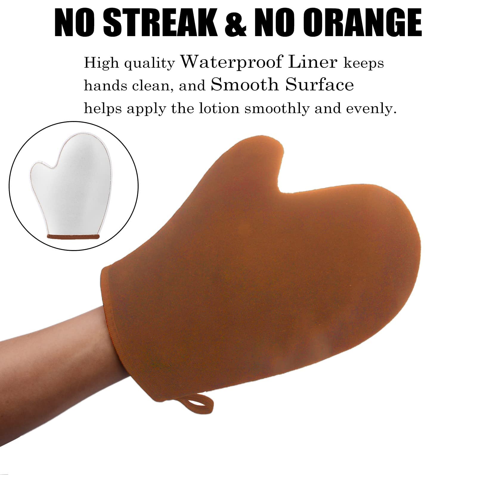 ANSPHIE tanning brush detail for precise blending on feet, hands, and face.