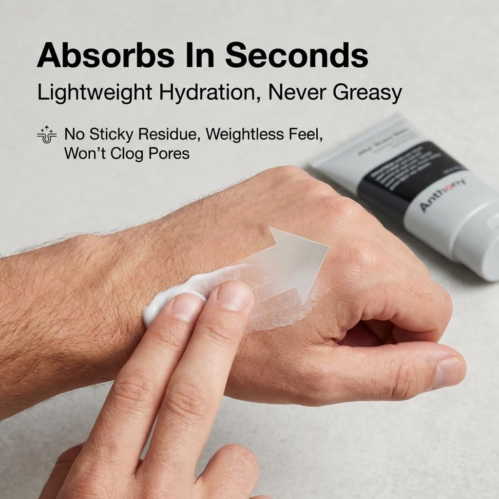 Anthony After Shave Balm quick-absorbing formula for comfort