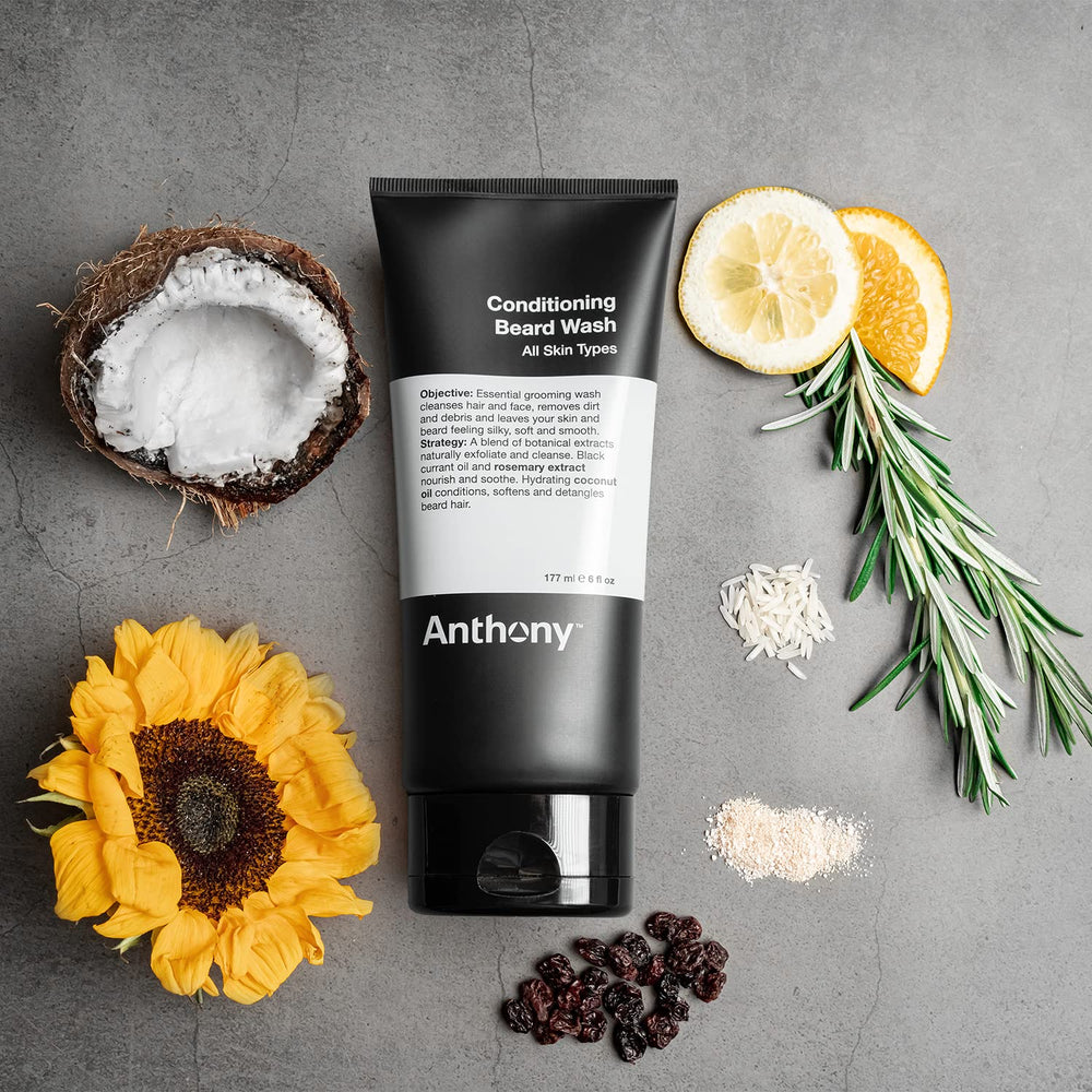 Anthony Conditioning Beard Wash foam lather ready to detangle and soften beard