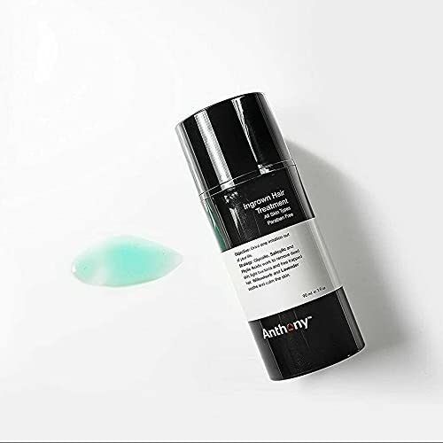 Anthony ingrown hair treatment closeup of ingredients for healthy pores.