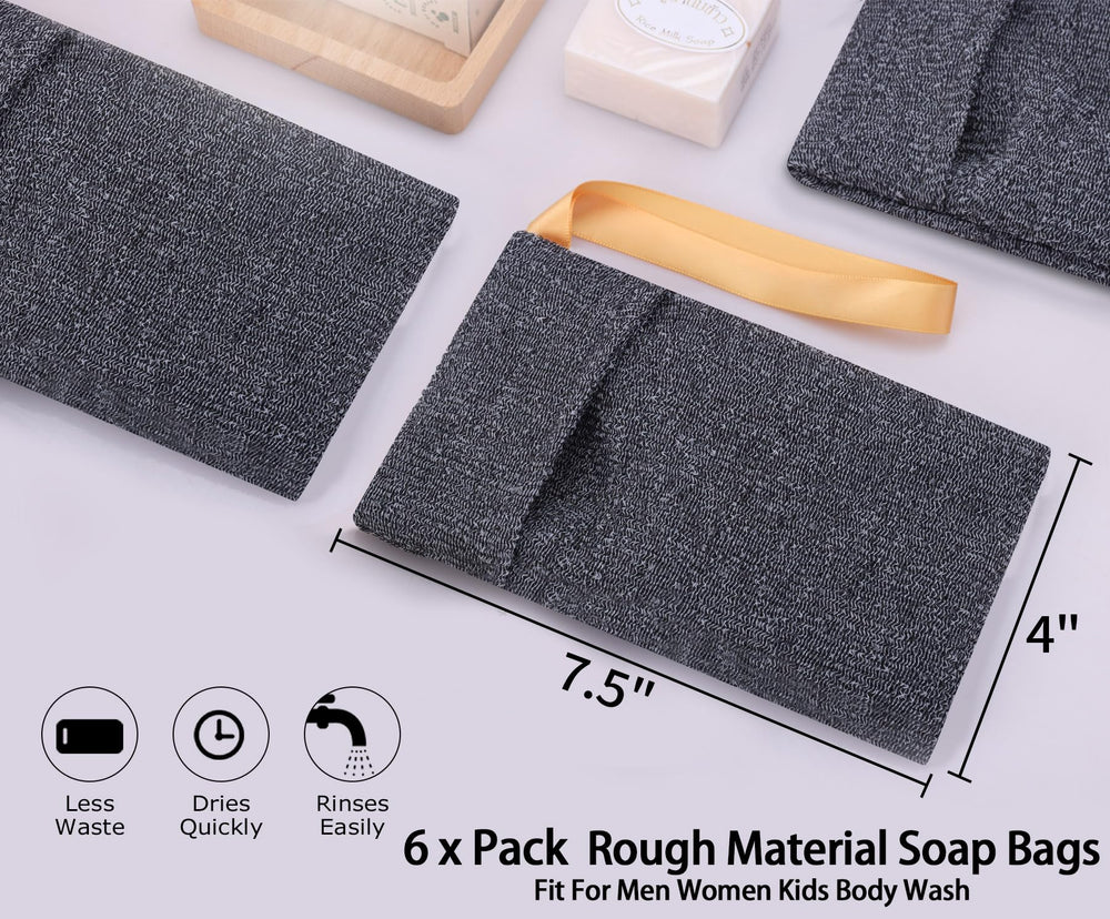 Antimbee bolsa exfoliante de jabón uso diario, mantiene la ducha limpia.