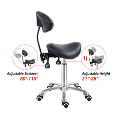 Antlu saddle stool chair 52 cm aluminum base provides stability.