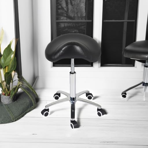 Antlu saddle stool foam cushion seat for prolonged comfort.