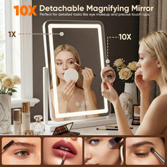 Antok vanity mirror brightness control for adjustable illumination