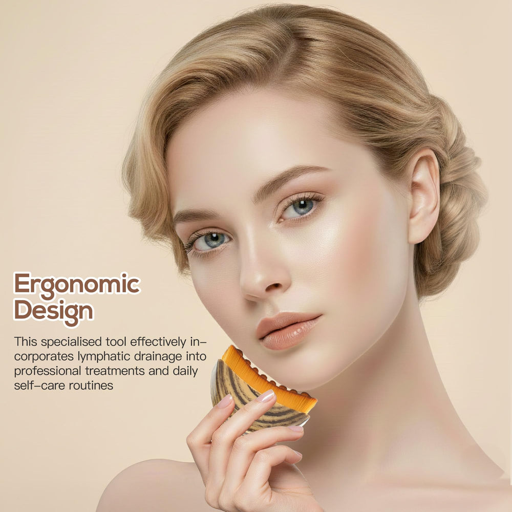 ANUWKS Contour Brush glides softly for everyday facial massage.