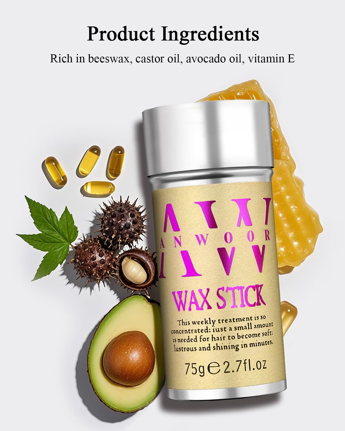 AnWoor 5-Piece Slick Back Set in sleek packaging.