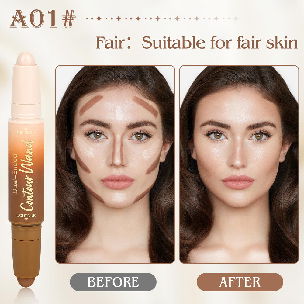 Anwuozu stick used with finger or brush for seamless blending.