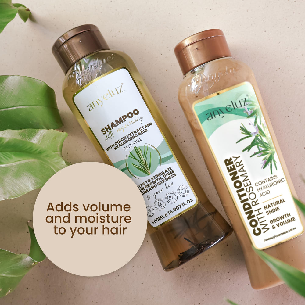 ANYELUZ hair shine after-wash image hints at silky, lightweight finish.