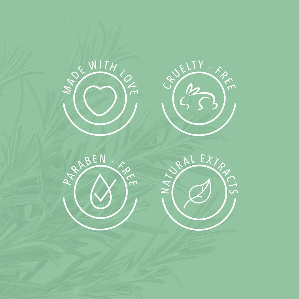 ANYELUZ shower ritual moment evokes spa-like calm with rosemary aroma.