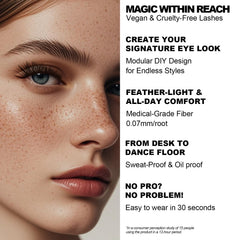 AnyFairy Lash Clusters soft thin band for comfortable wear.