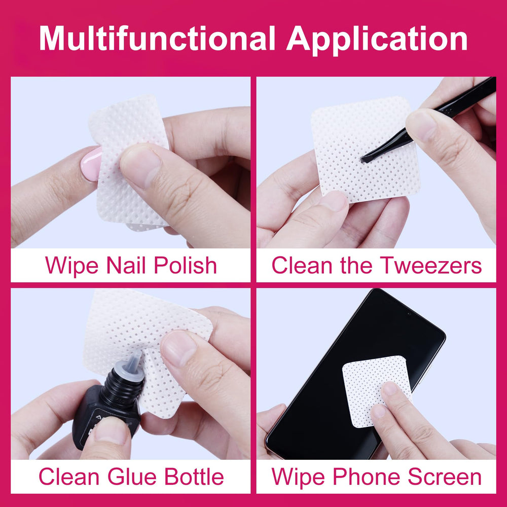 ANYINS nail polish remover wipes clean nail surfaces with lint-free softness