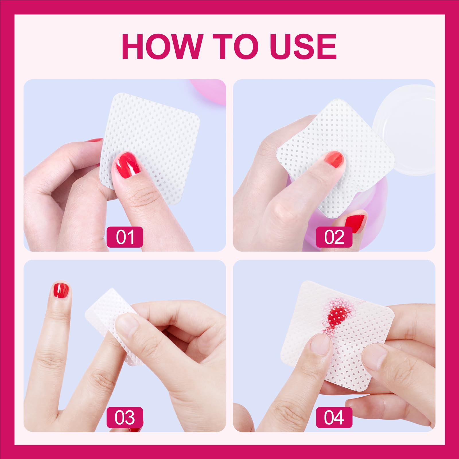 ANYINS lint-free wipes multiuse clean eyelash glue residue and phone surfaces