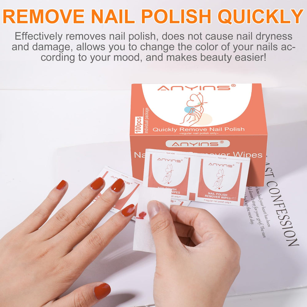 Salon professionals use ANYINS pads for hygienic removal at home or in the salon.