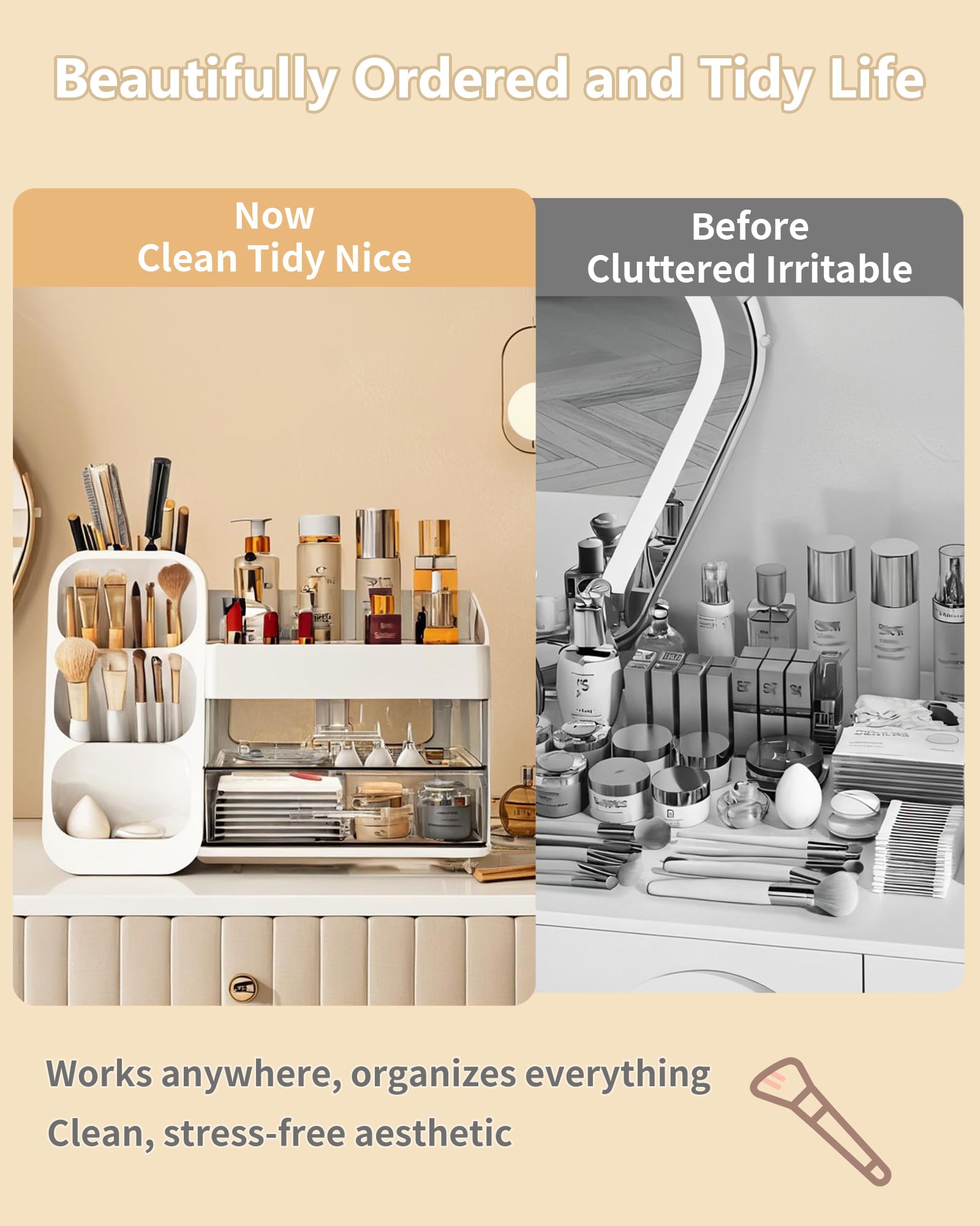 Anylady gift-ready organizer white makes a thoughtful present for beauty lovers.