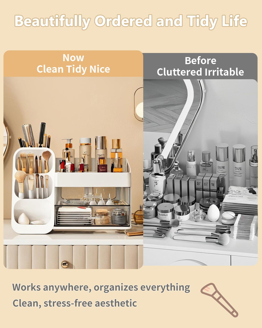 Anylady gift-ready organizer white makes a thoughtful present for beauty lovers.