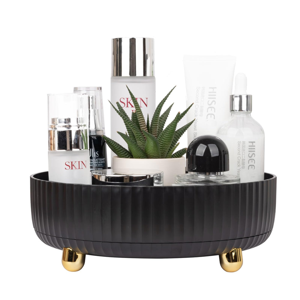 Anyoifax makeup organizer tray with 360-degree rotation for easy cosmetic access