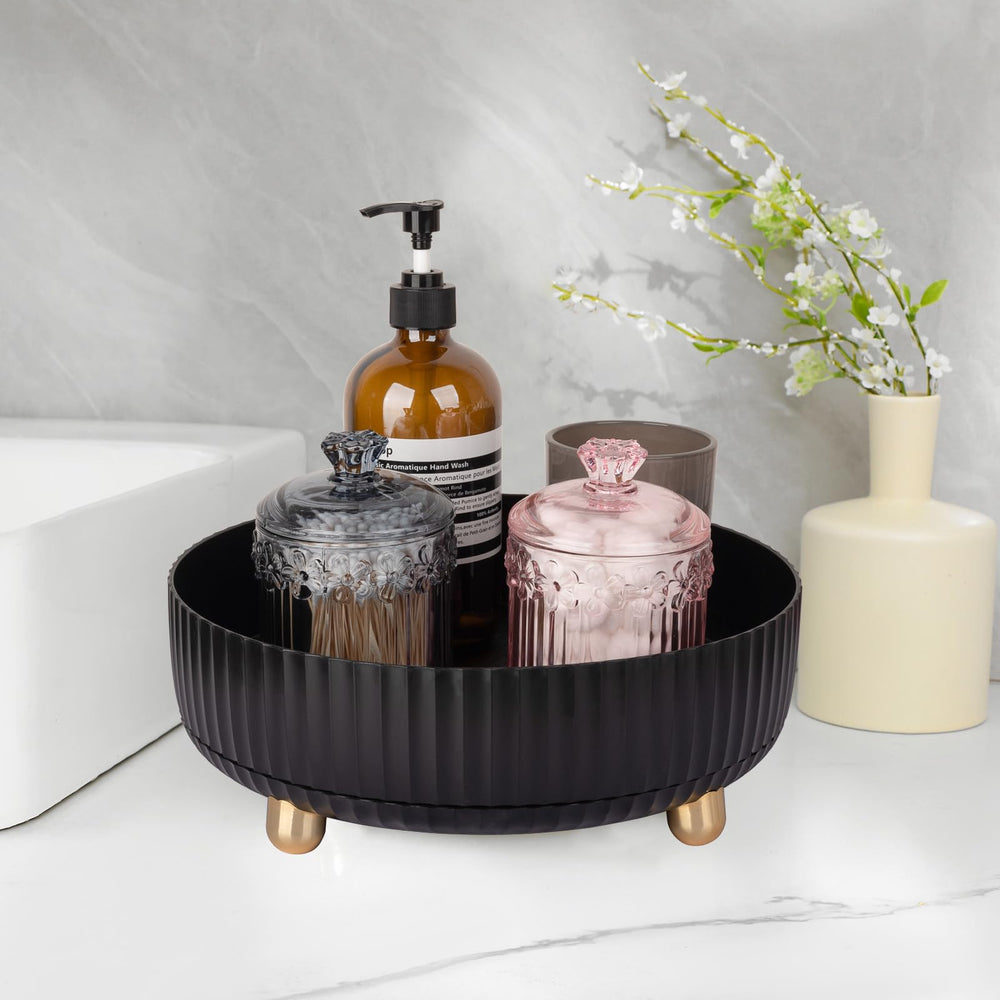Anyoifax vanity organizer with lychee-texture base blends into decor.
