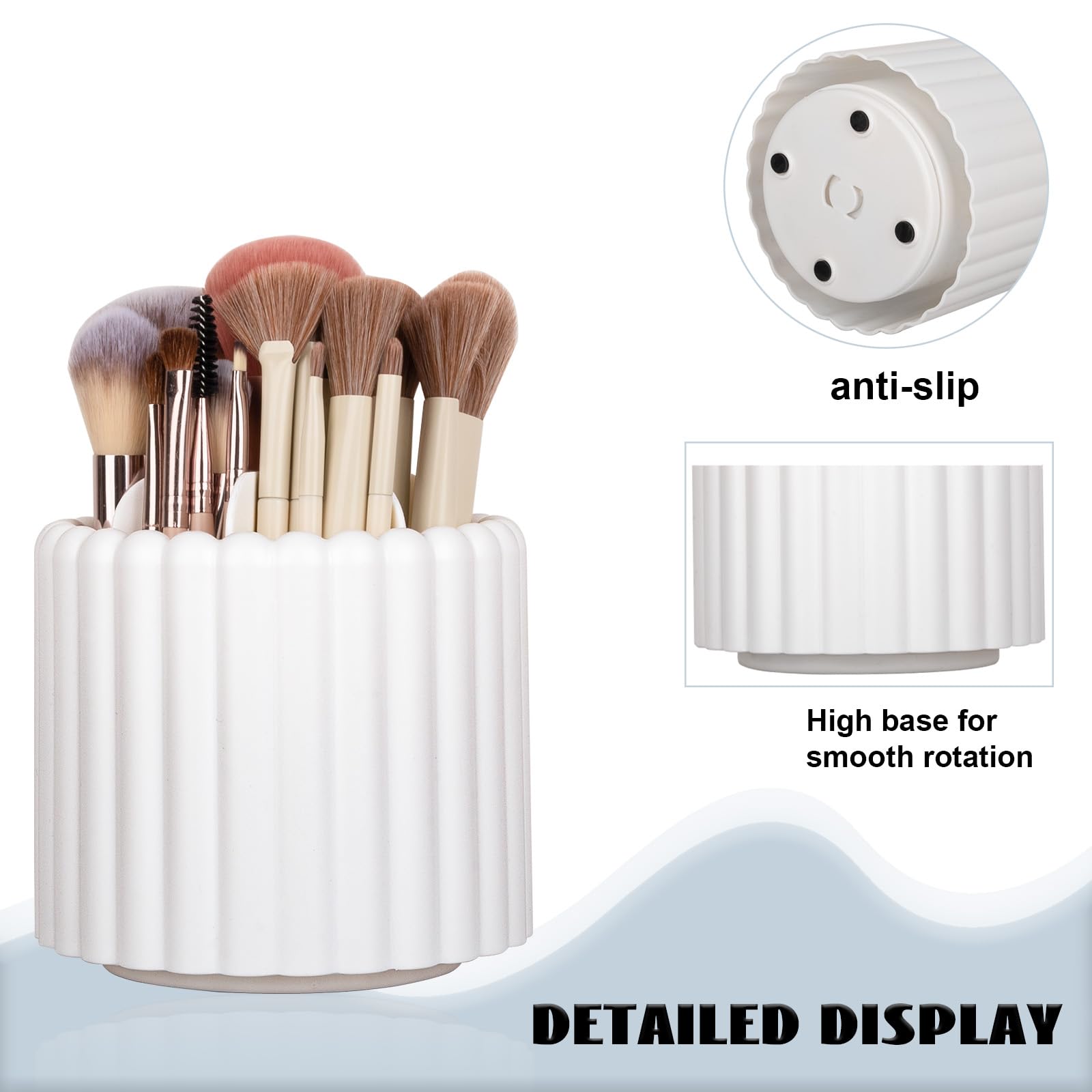 Anyoifax compact footprint fits bathrooms, desks, and vanities neatly.