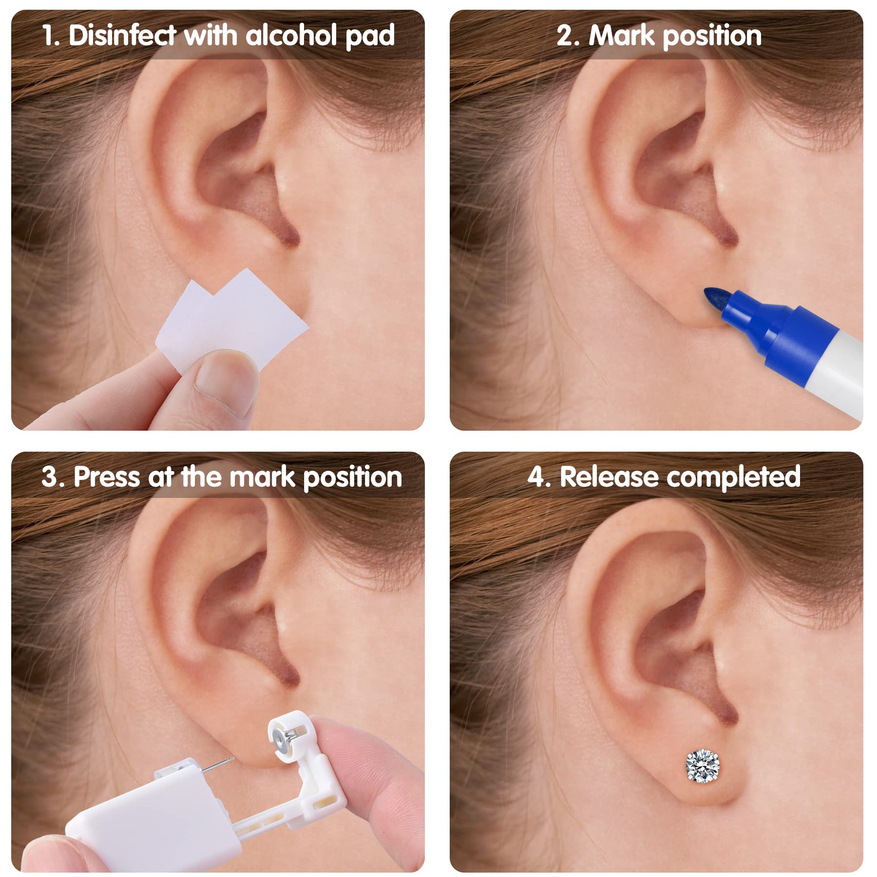 Anzero esterilización EO y sellado individual para higiene y seguridad.