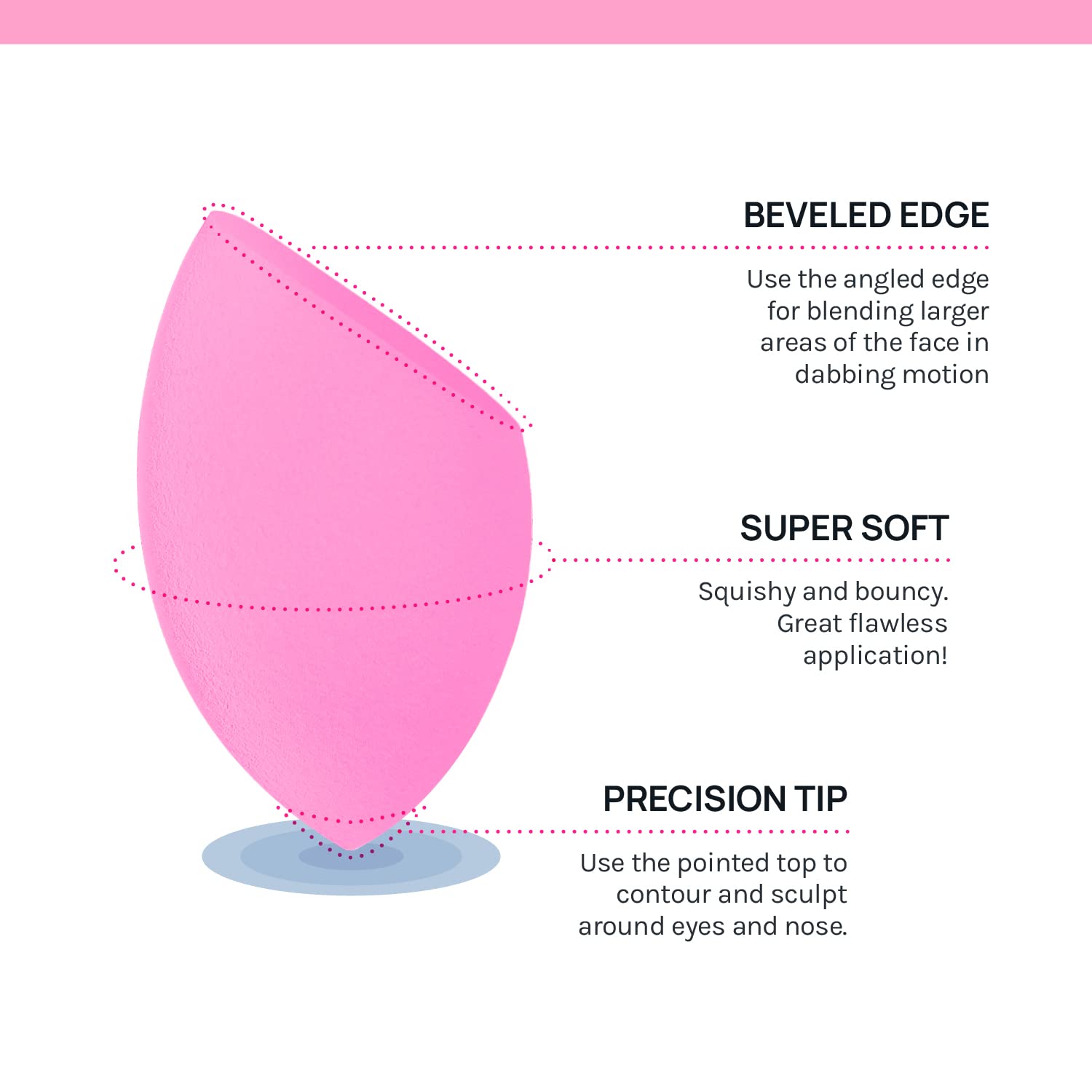 AOA Studio makeup sponge set pink high-definition blender for seamless finish.