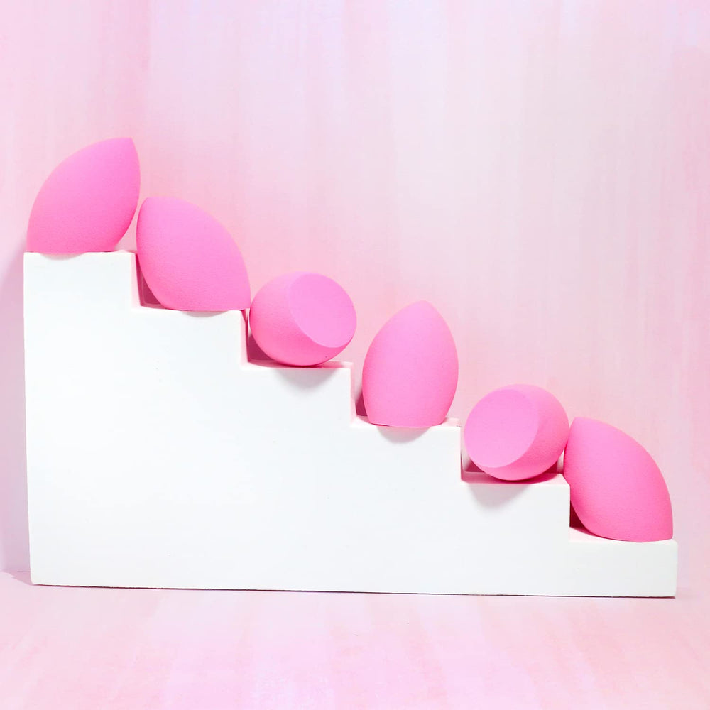 AOA Studio makeup sponge set pink precision tip for hard-to-reach areas.