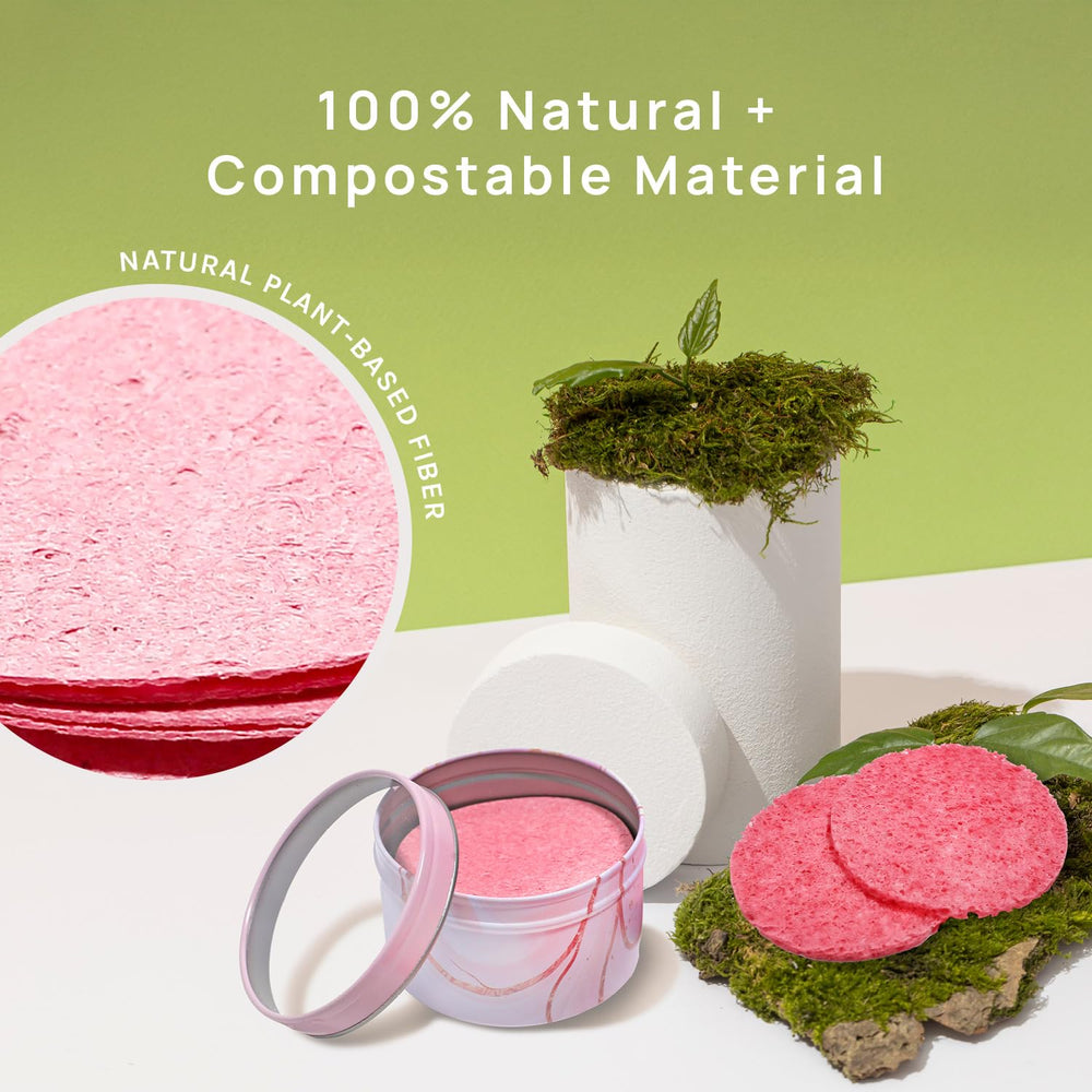 AOA Studio exfoliating sponge for pore cleansing.