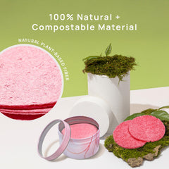 AOA Studio exfoliating sponge for pore cleansing.