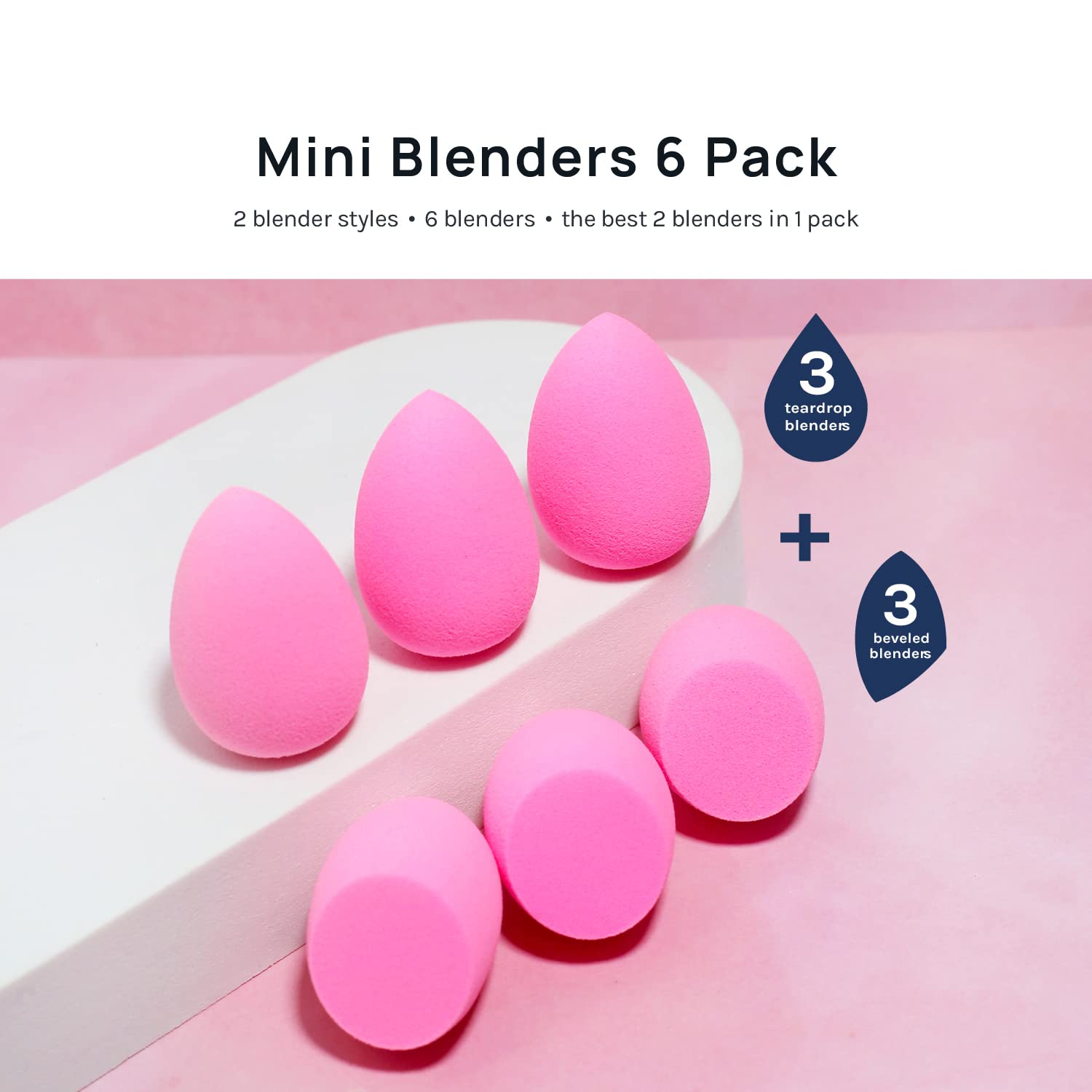 AOA STUDIO MiNi teardrop contour sponge for seamless blending.