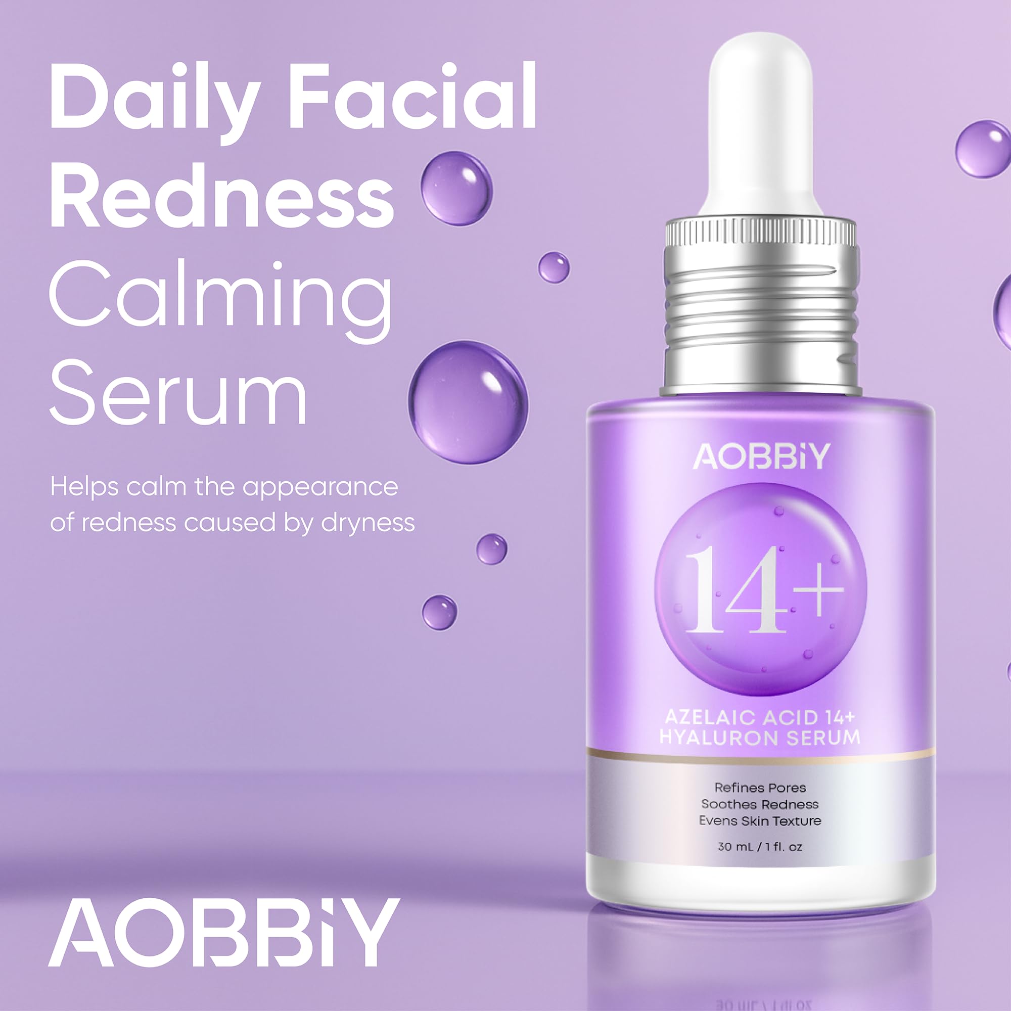 AOBBIY Serum para piel sensible, tono más uniforme sin exfoliación agresiva.