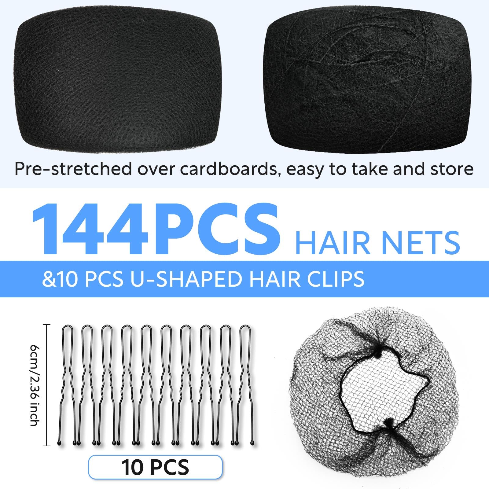 Aodada hair net breathable nylon texture feels soft during long wear.