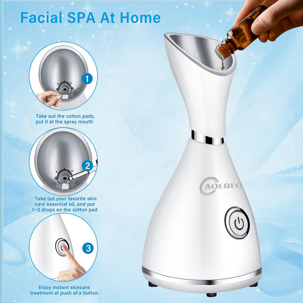 AOEDEO 4-piece skin kit with wash sponge enhances convenient skincare routines.