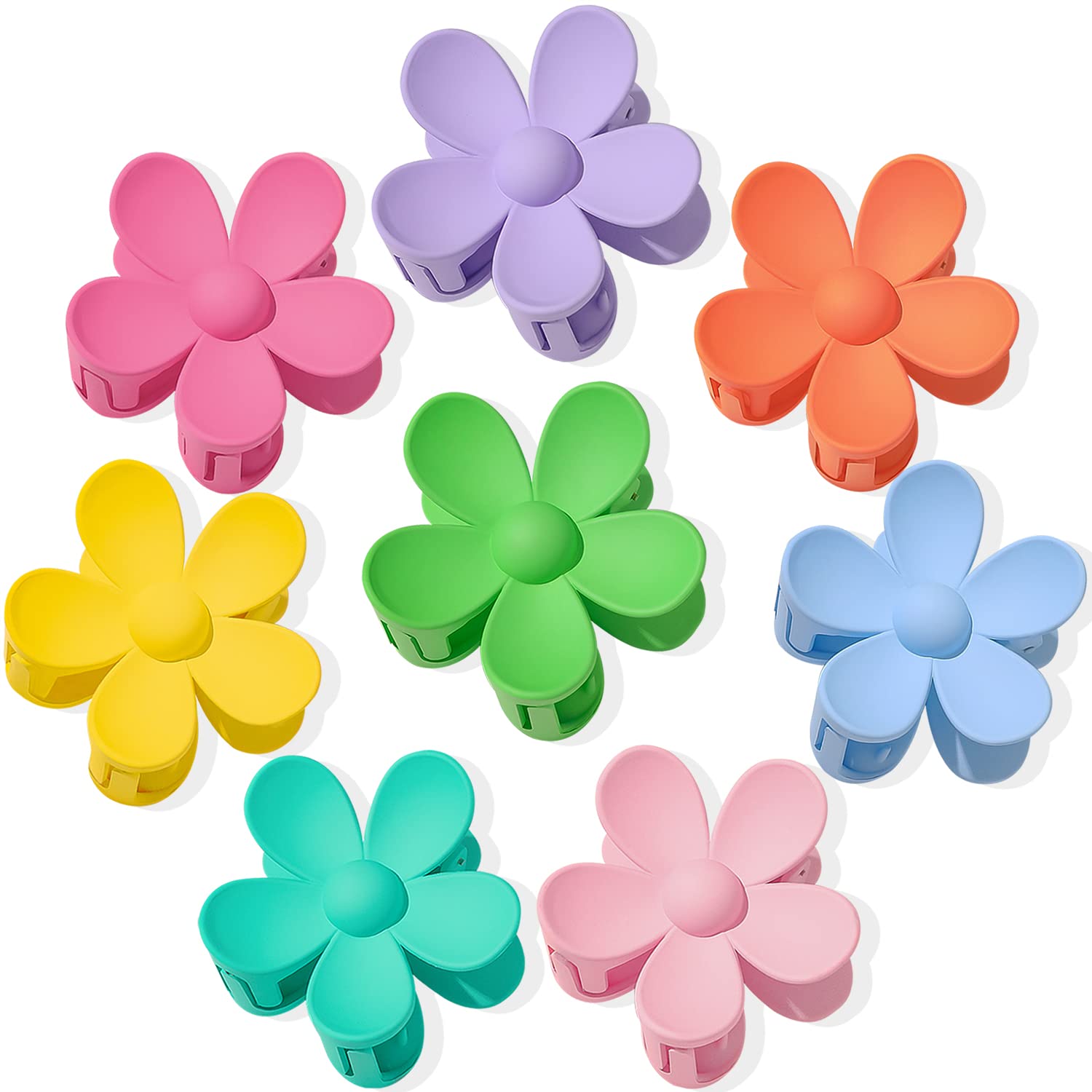 AOENJIE clips flor grande 8 piezas con agarre seguro para todo tipo de pelo.