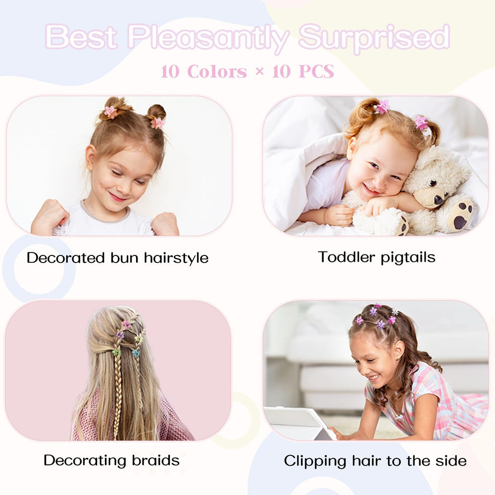 AOENJIE flower clips on hair add delicate, playful detail.