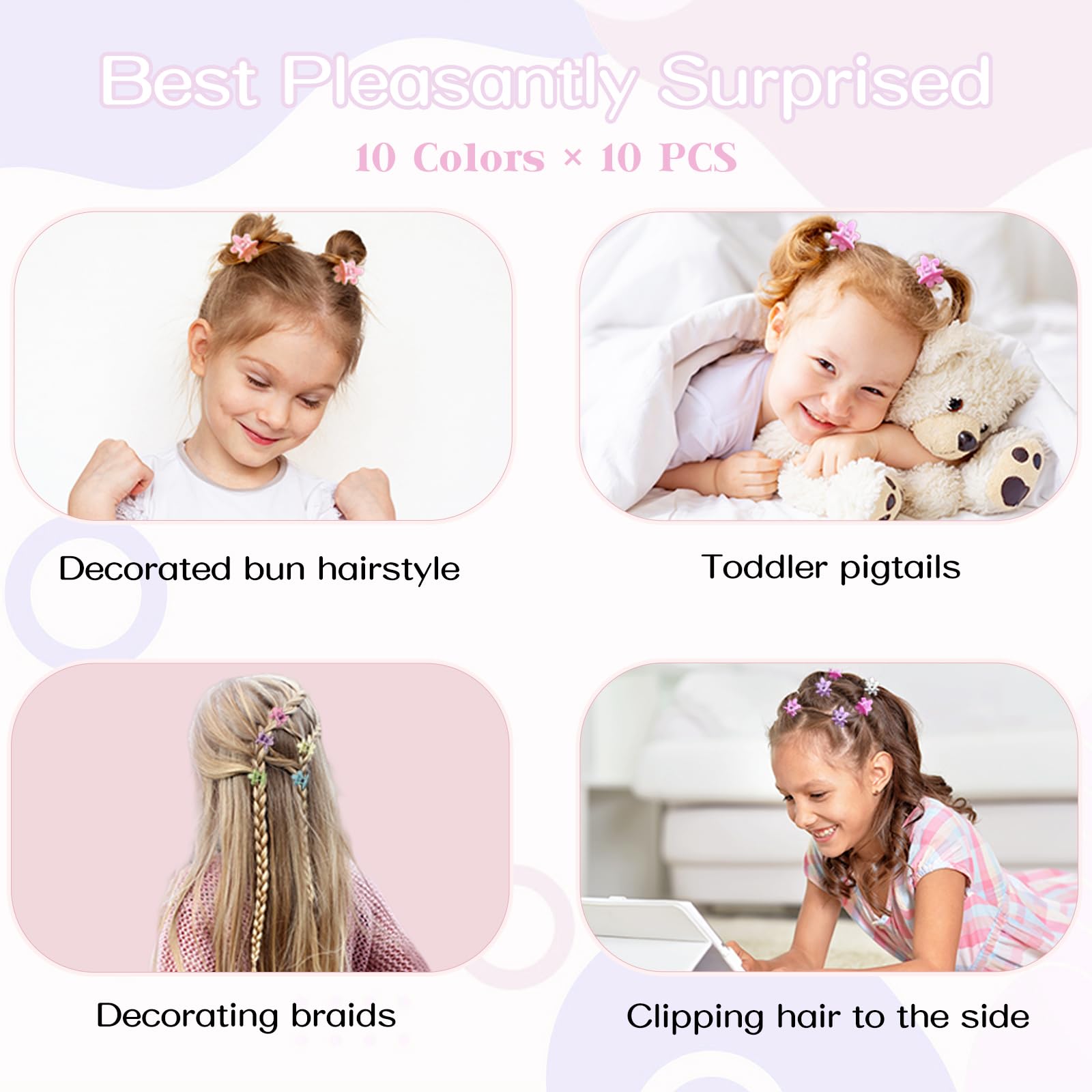 AOENJIE mini flower clip pink bloom, pocket-size cute accessory.