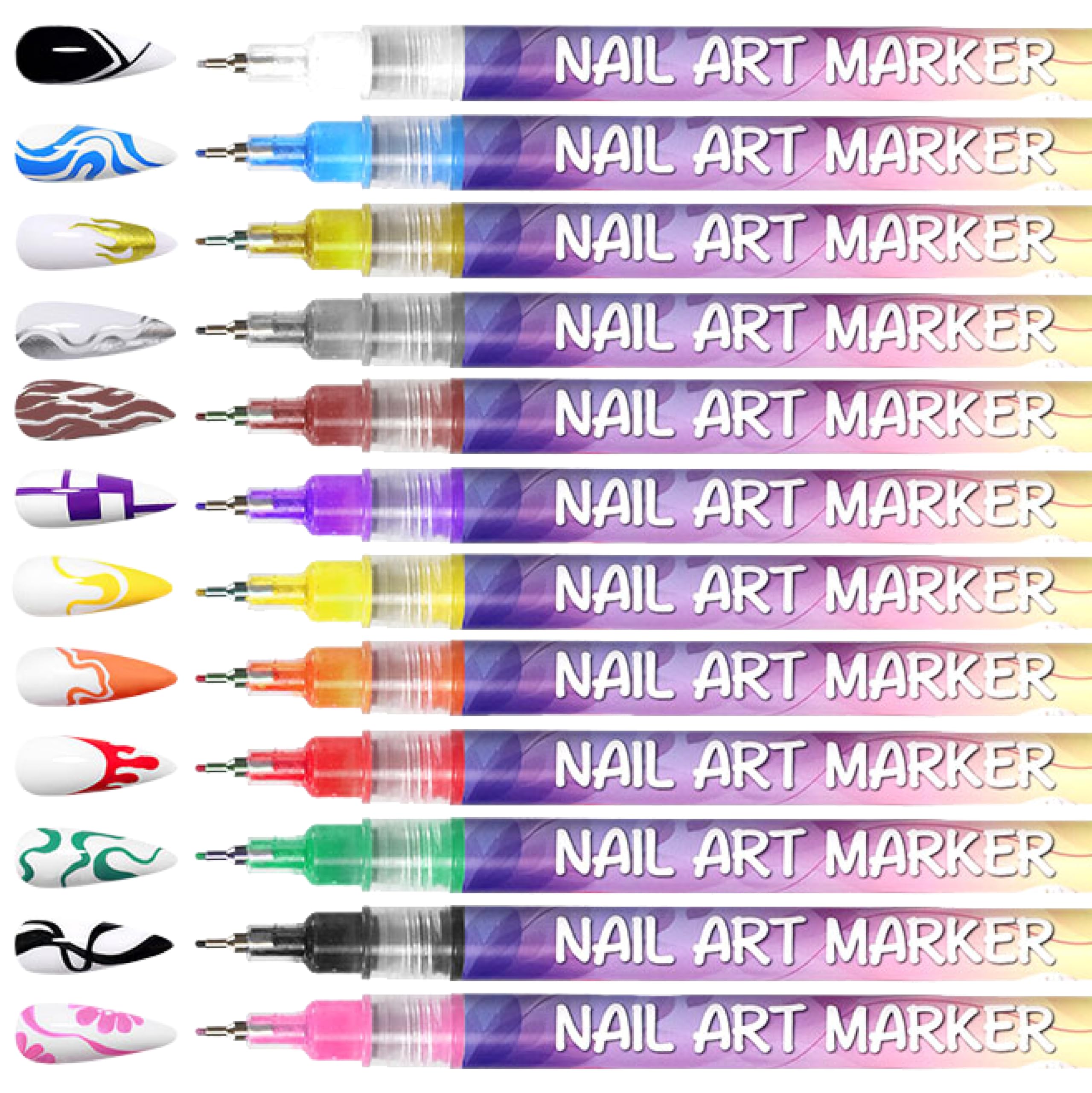 AOKELEON-waterproof-nail-art-pens withstand moisture and humidity.