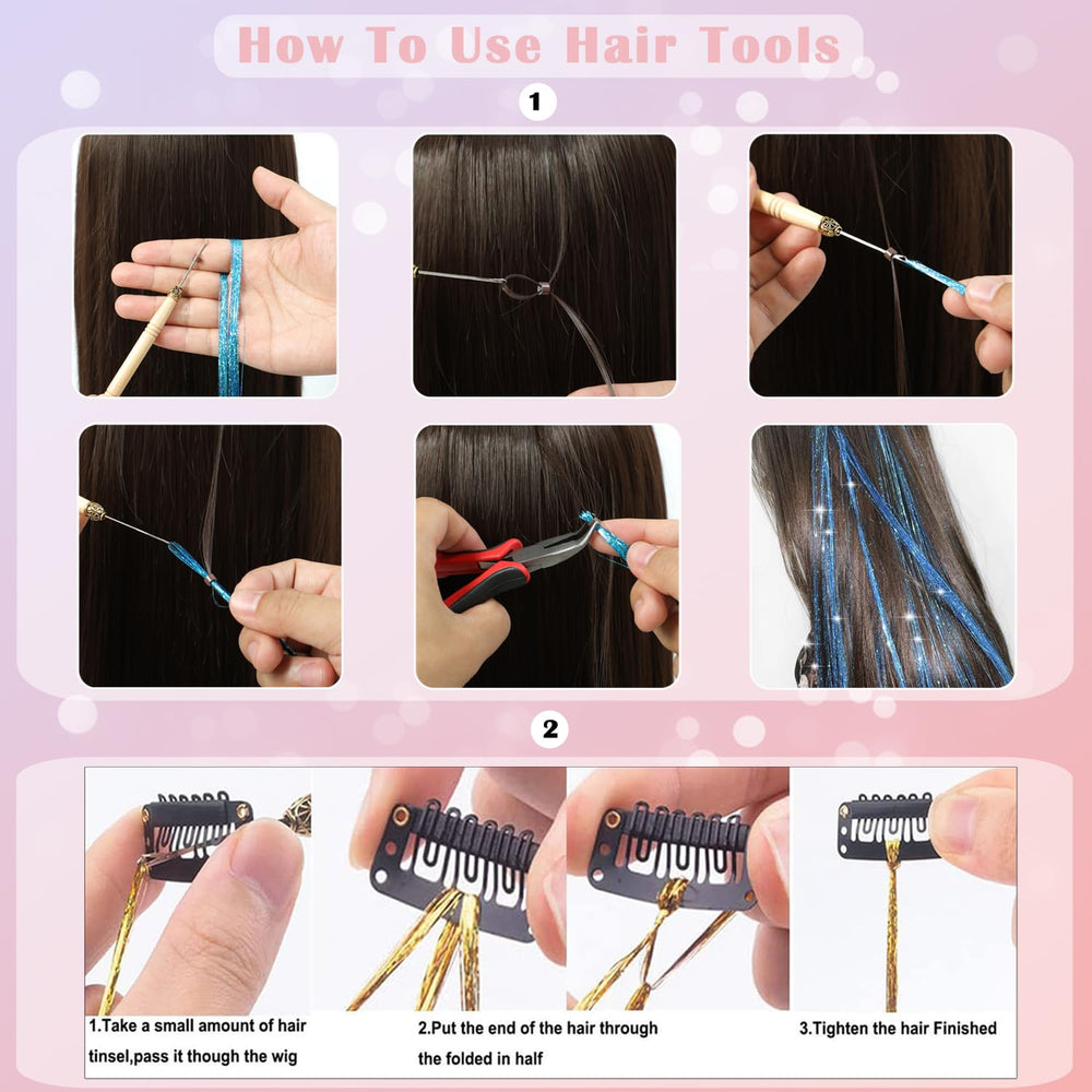 Aokomisu safe heat-resistant tinsel you can curl and style