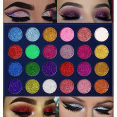 Aolailiya waterproof glitter eyeshadow close-up showing smudge resistance