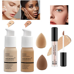 Labial líquido AOLIKOKO con color duradero para labios llamativos.