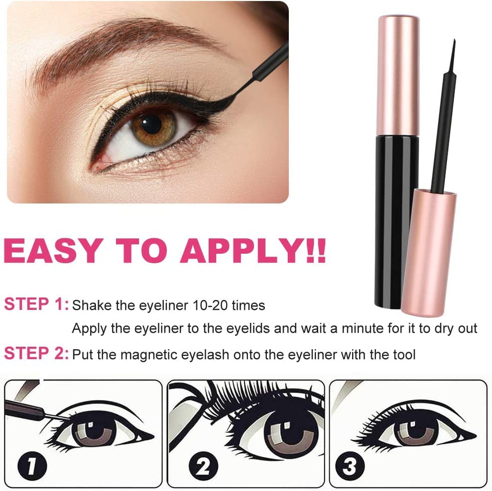 AOMIG adjustable-length magnetic lashes for a custom fit