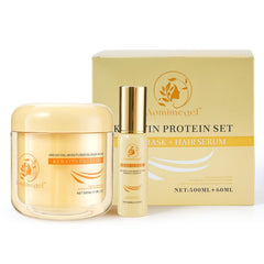 Aomimegel Hair Mask Argan Oil Set jar closeup highlighting deep conditioning