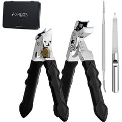 Aondos heavy-duty angled head clippers shown from the side for precise visibility during trims.