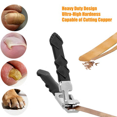Aondos angled head clippers with wide jaw opening for thick nails.