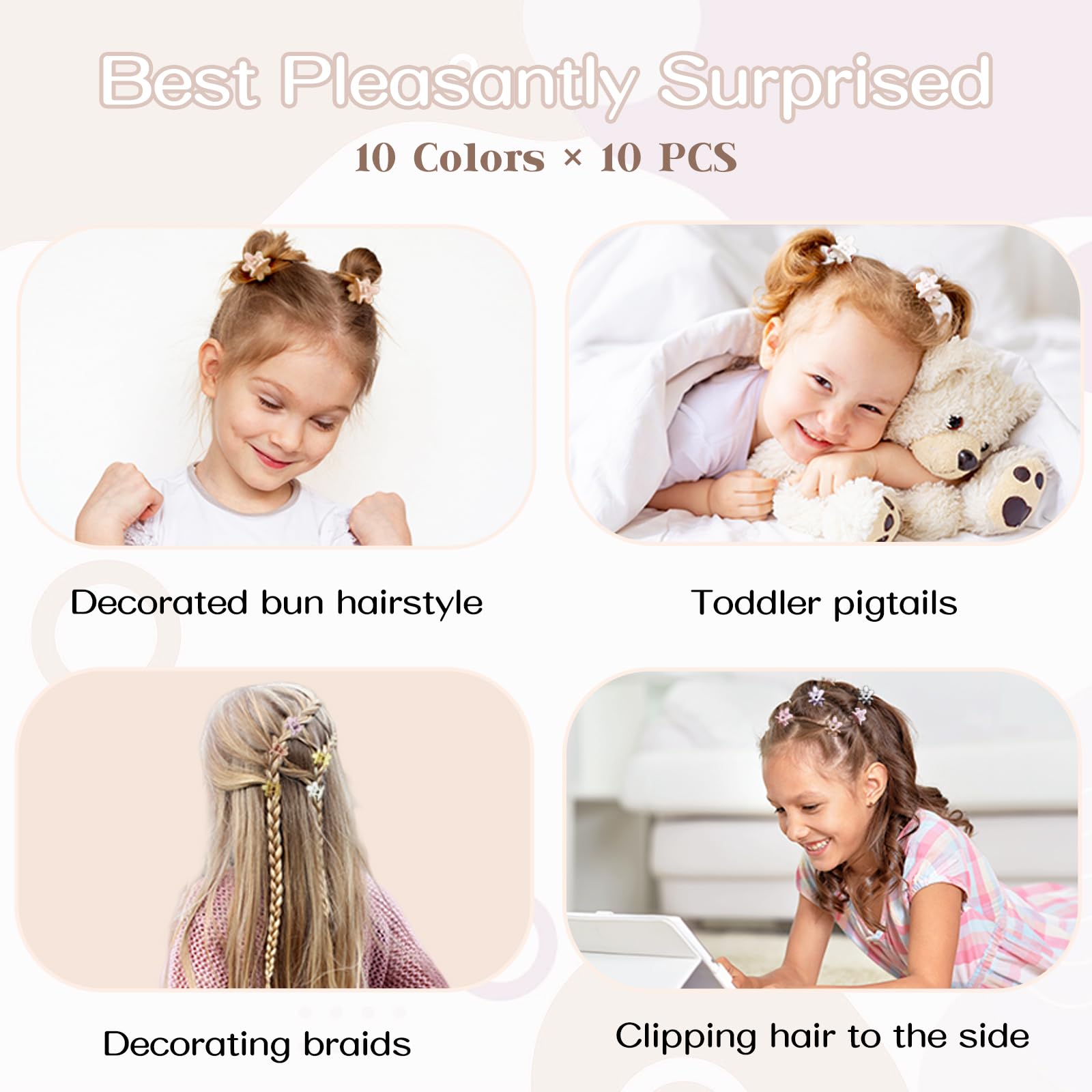 AOENJIE mini clips closeup reveals delicate bloom design for playful looks